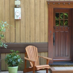 porte entrée en bois rustique